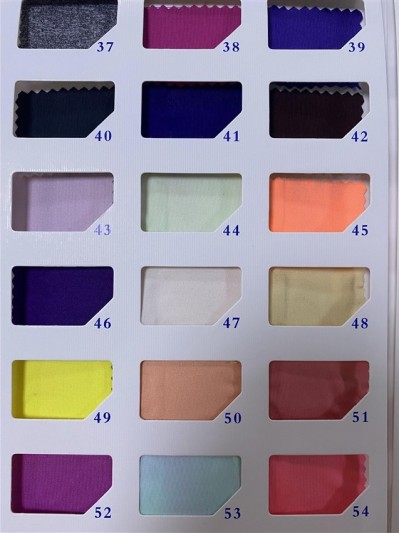 GZ-YXYF 0060# Milk Silk Drawer Width: 170CM Weight: 180GSM Composition: 90% polyester 10% spandex Moisture wicking side view